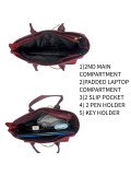 32 POCKET PREMIUM LUXE RED