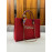 CHAIN TOTE RED DAIMOND INITIAL