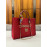 CHAIN TOTE RED DAIMOND INITIAL