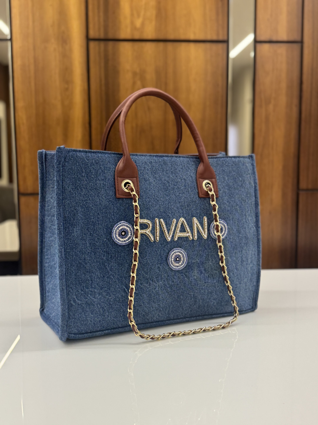 SHOE POCKET DENIM DAIMOND 