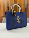 CANVAS BLUE TOTE