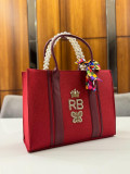 RED CANVAS TOTE