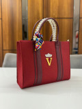 RED CANVAS TOTE