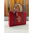 RED CANVAS TOTE