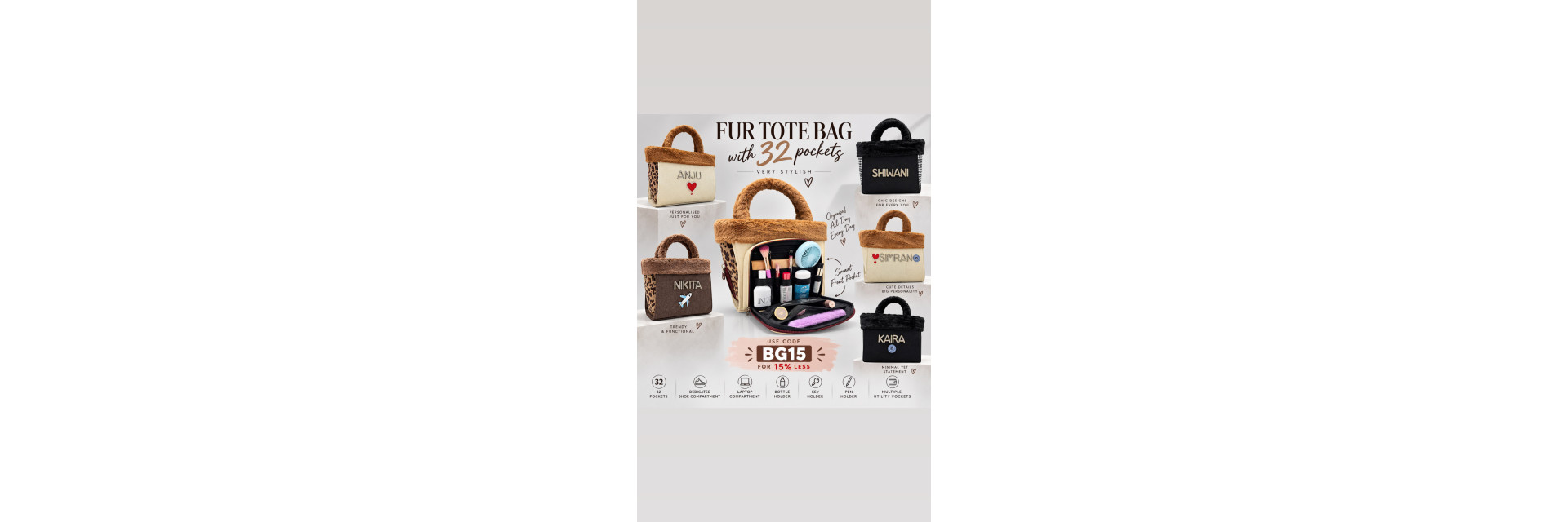 GET 15% or FRE BAG