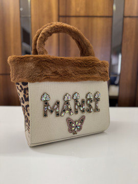 FUR PREMIUM TOTE CREAM CHEETAH