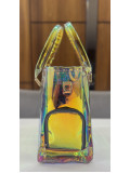 SHOE POCKET MINI HOLOGRAPHIC TOTE