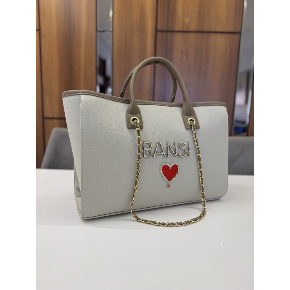 SHOE LUXE OLIVE CHAIN TOTE