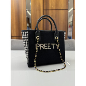 SHOE POCKET MINI LUXE CHAIN TOTE  ₹ 1,500