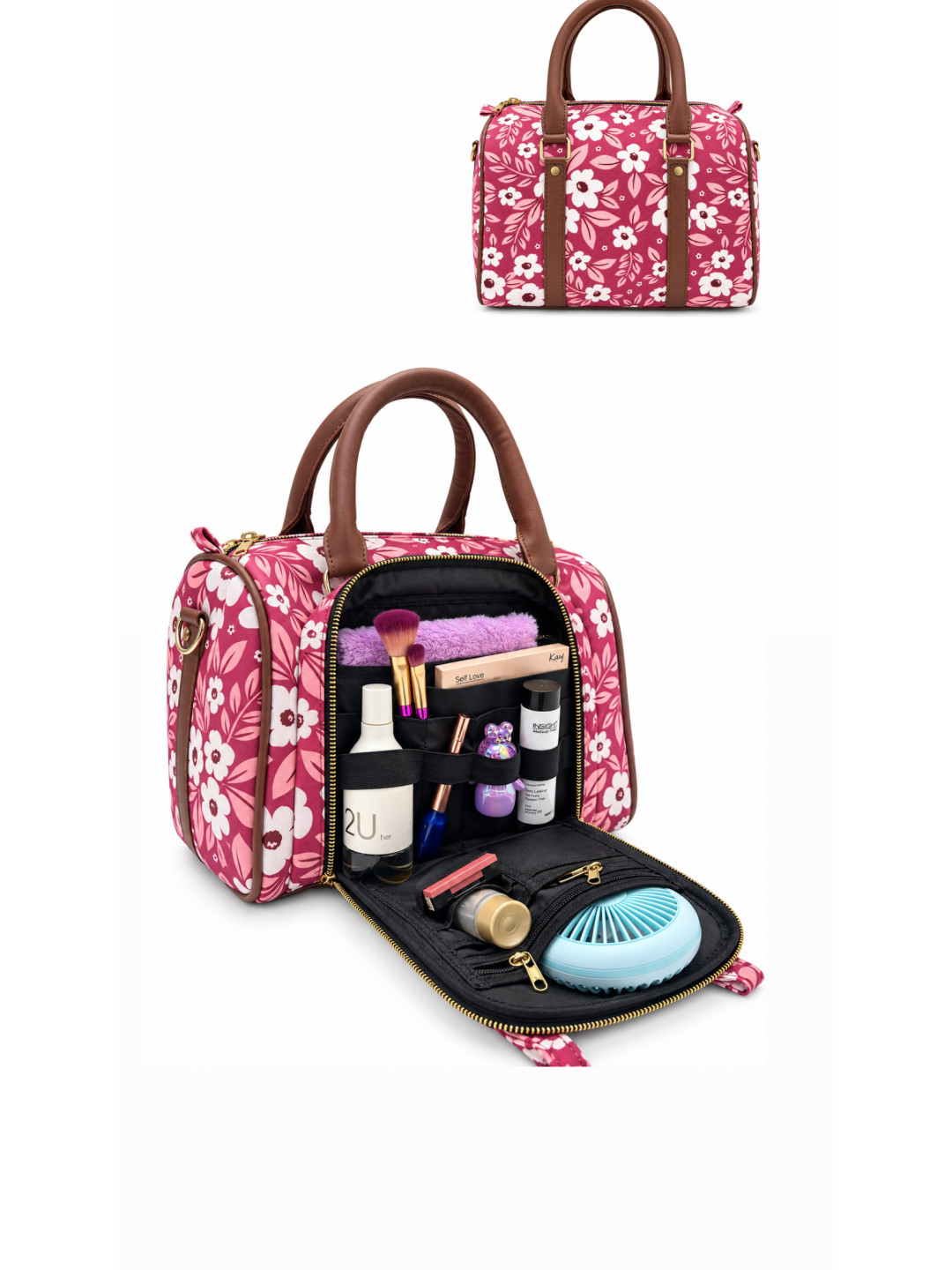    Rosy Bloom Mini Duffle