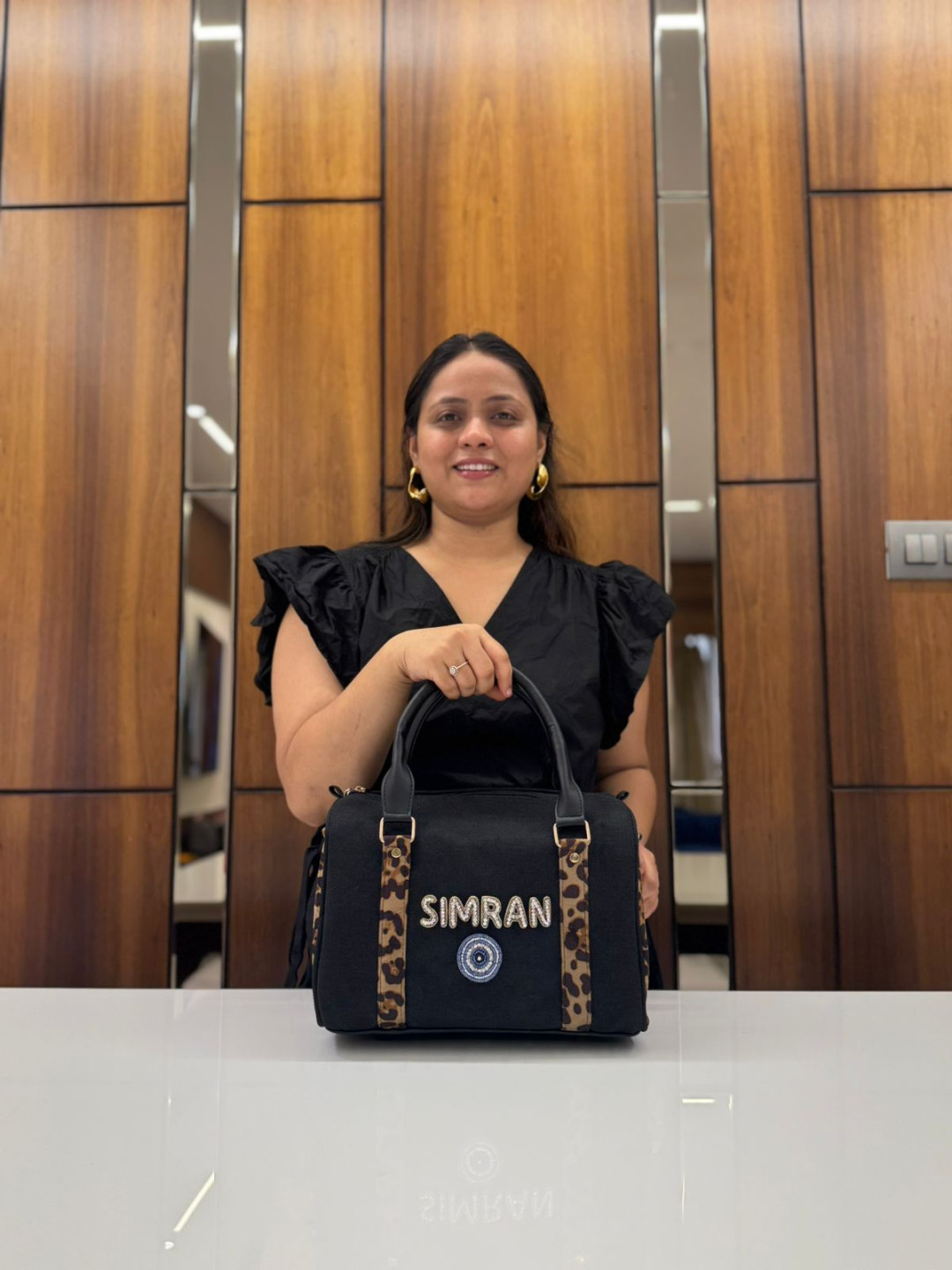 BLACK CHEETAH MINI DUFFLE