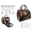 BROWN BLOSSOM MINI DUFFLE