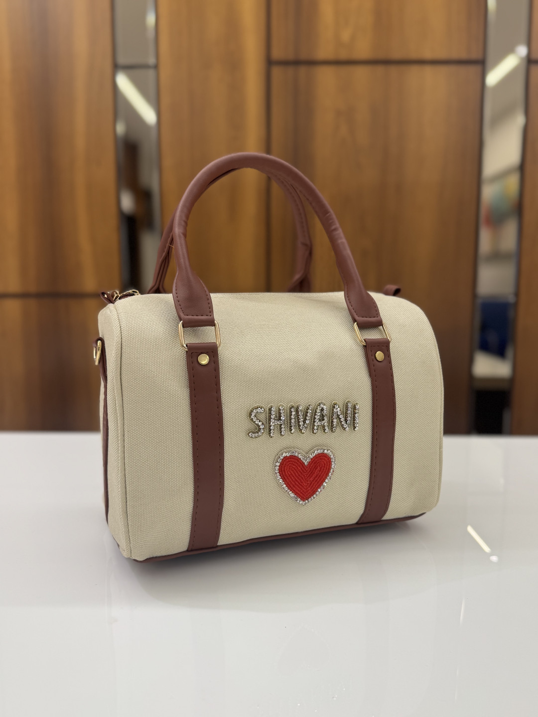 MINI SLING DUFFLE CREAM