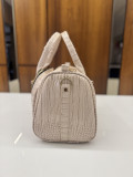 IVORY CROC MINI DUFFLE