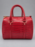 Red croc mini duffle