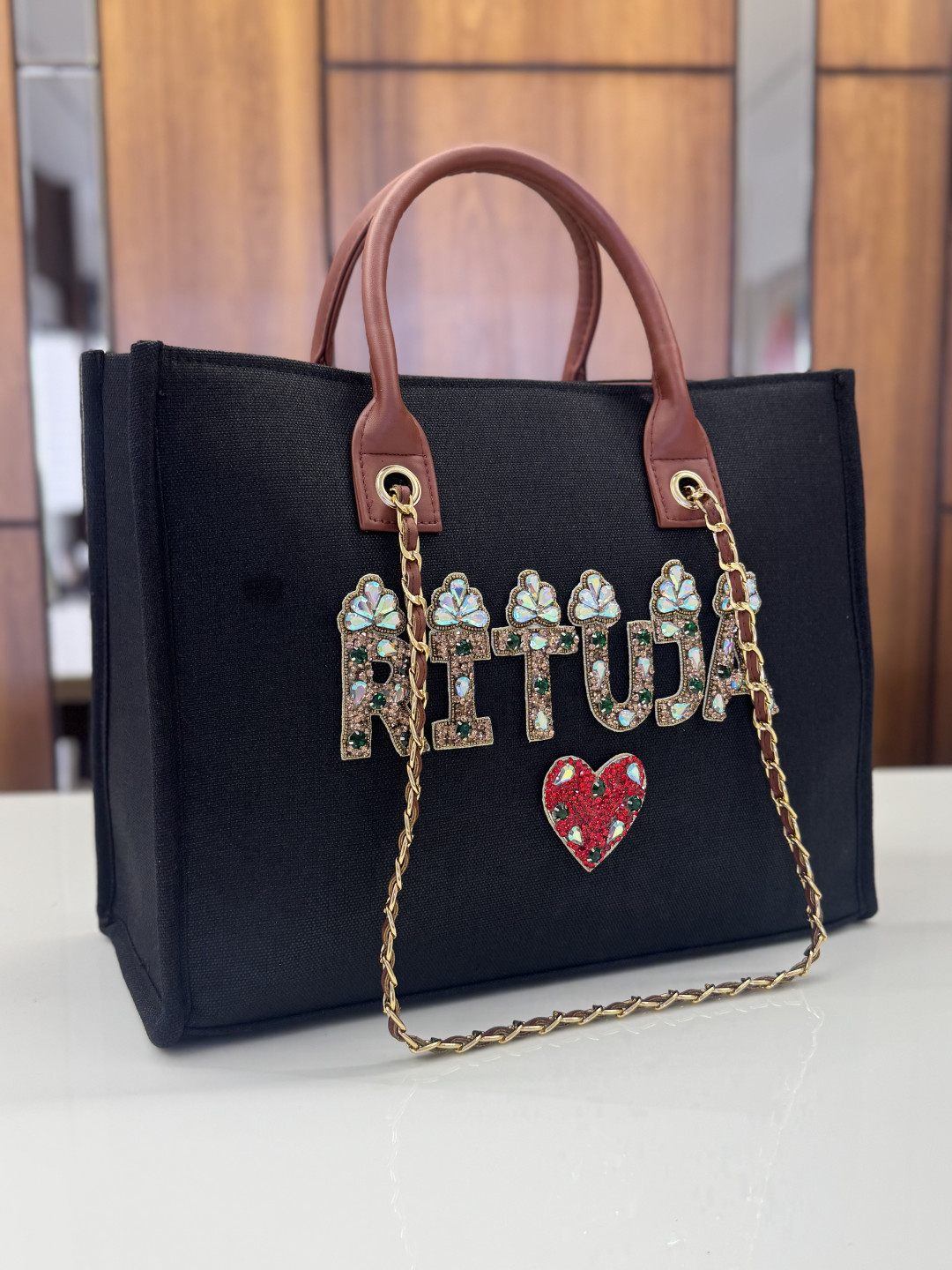 PREMIUM TOTE BLACK RUST