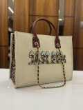 PREMIUM TOTE CREAM CHEETAH 