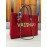 CHAIN TOTE RED BEEDS