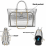 EEVARA SILVER LUXE TOTE