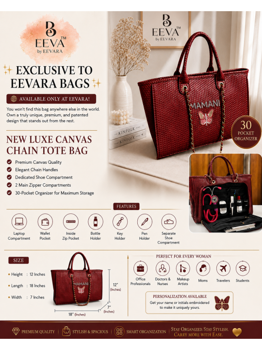  MAROON MAJESTY TOTE