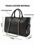 Black royal tote