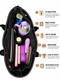 Black royal tote