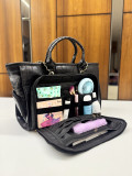 BLACK CROC LUXE TOTE